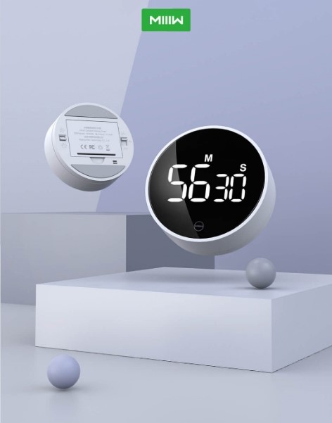 Электронный таймер Xiaomi MIIIW Rotating Timer (NK5260)