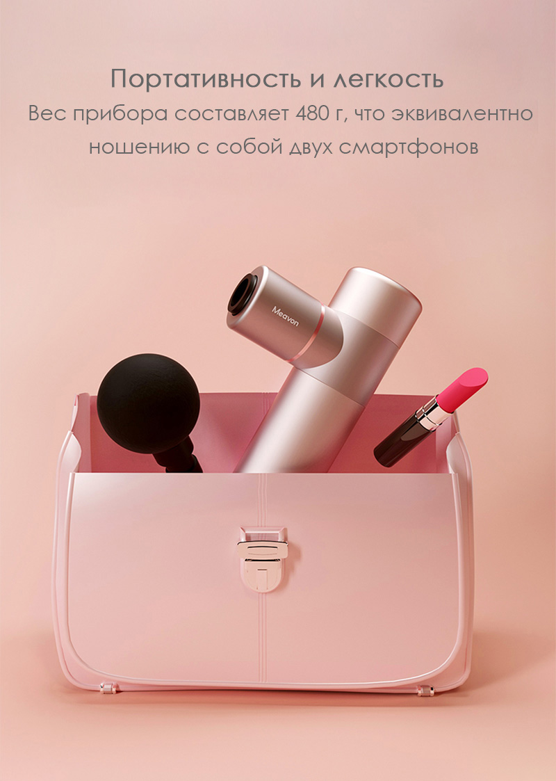 Фасциальный массажер для тела Xiaomi Meavon Fascia Massage Gun Muscle Relaxation Mini (MVFG-M401)