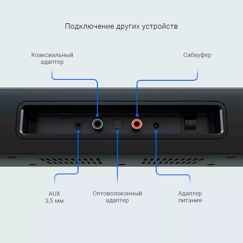 Саундбар Xiaomi TV Speaker Theater Version 2.1 (MDZ-35-DA)