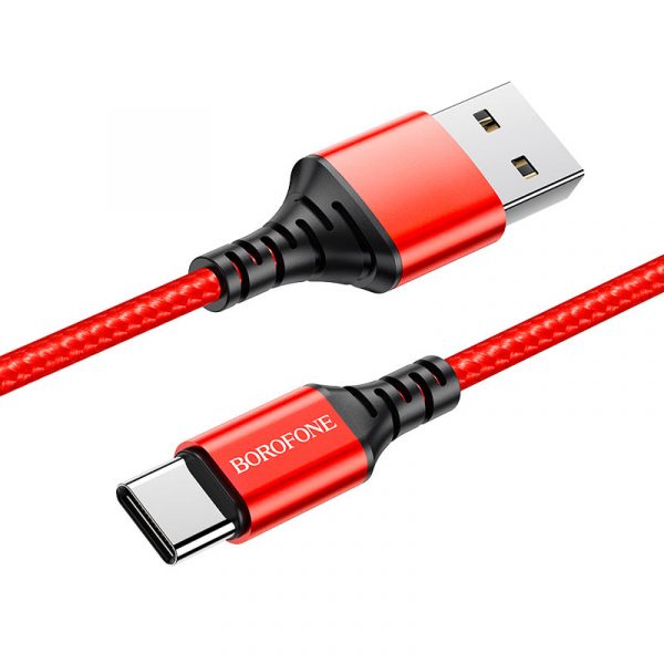 BOROFONE BX54 Ultra bright кабель для зарядки и передачи данных USB на USB-C, 1м, ток до 2.4A 1. Длина: 1 метр. Вес: 20г. 2. Внешний материал: оплетка. 3. Коннекторы: алюминиевый сплав. 4. Сердечник: 62 медные жилы, поддерживает передачу данных. 5. Ток до 2.4A.