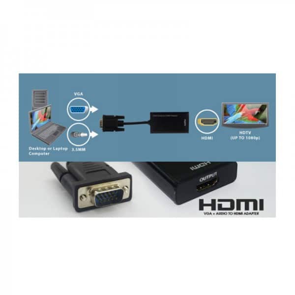 Конвертер VGA - HDMI+USB 5138