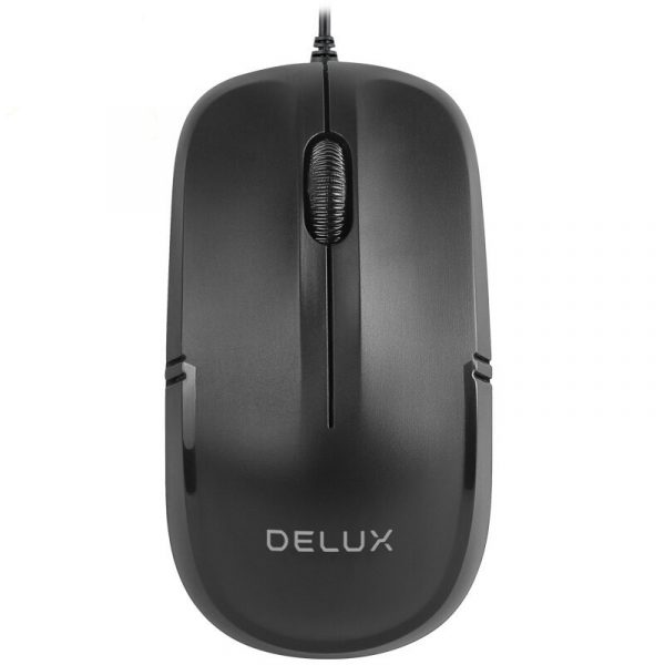 Проводная мышь Delux M136 USB, оптическая, DPI:max1000, 3 кнопки
