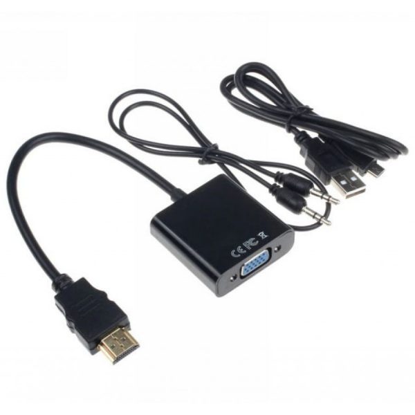 Конвертер HDMI - VGA + звук + USB