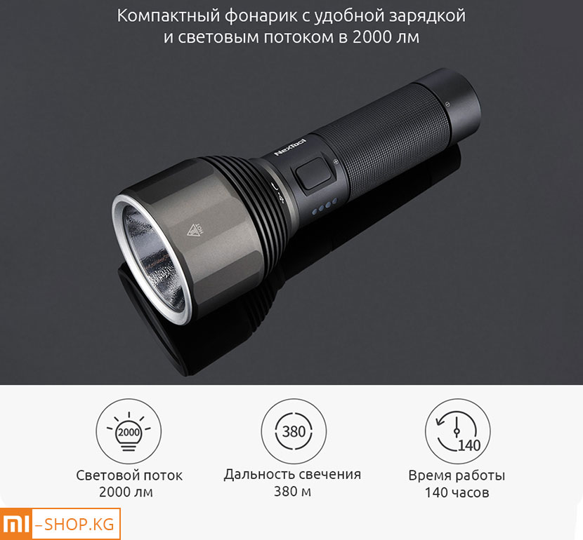 Светодиодный фонарик Xiaomi NexTool Nato Outdoor Glare Flashlight