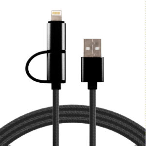 Провод USB 2в1(micro + iphone 5)