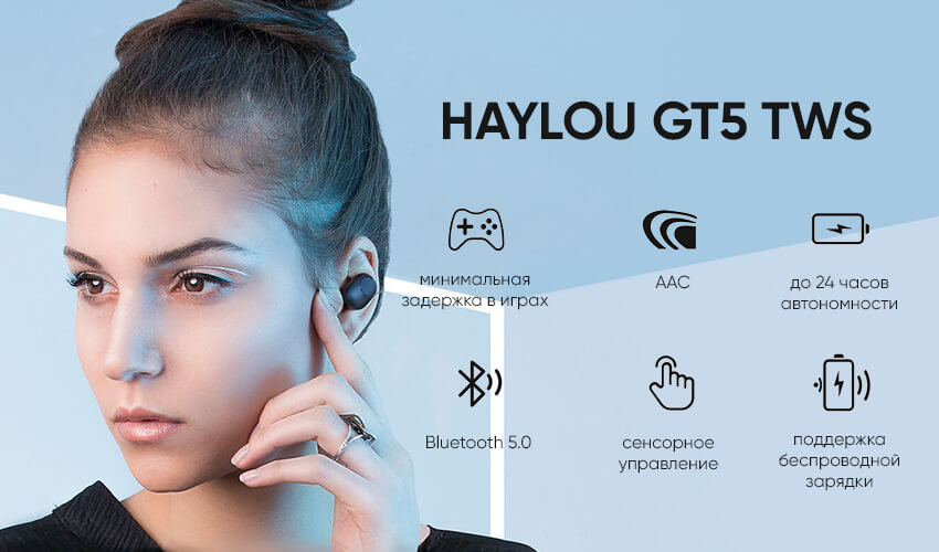 Беспроводные наушники Xiaomi Haylou GT5