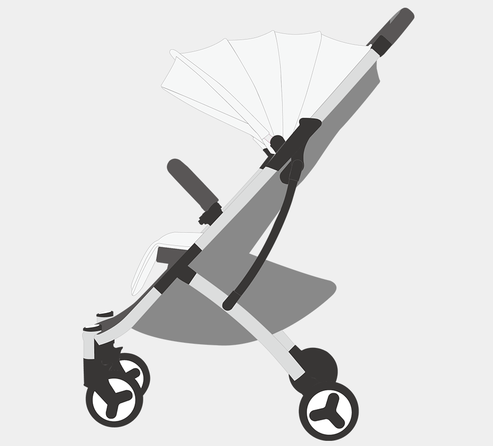 Детская коляска трансформер Xiaomi Bebehoo Start