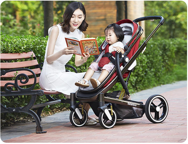 Детская коляска Xiaomi Bebehoo High-View Baby Stroller