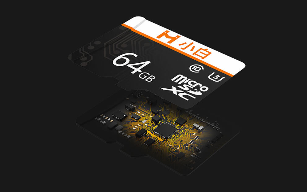 Карта памяти для видеонаблюдения Xiaomi Imilab Xiaobai microSD Class 10 U3 64GB